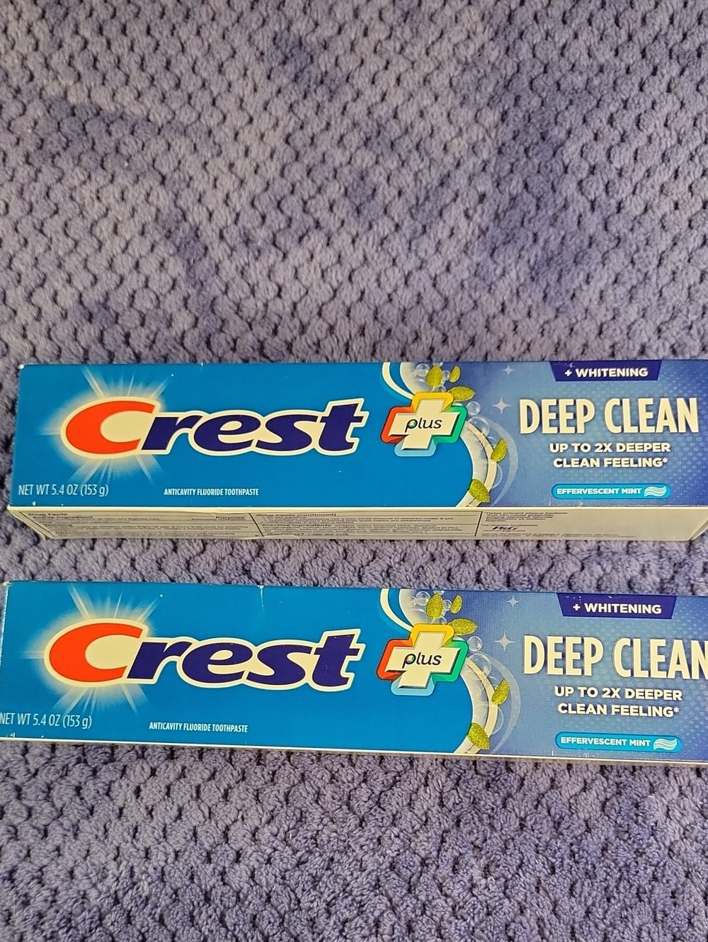 NWOT Crest Plus Whitening Toothpaste 2 Pack